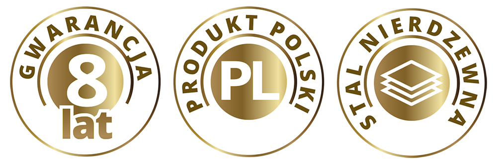 8 lat gwarancji - polski produkt